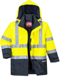 Jacheta reflectorizanta de ploaie ignifuga - Portwest Bizflame S779 - galben/bleumarin XXL 