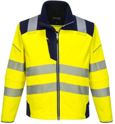Jacheta reflectorizanta rezistenta la apa si vant tesatura elastica - Portwest PW3 T402 - galben/bleumarin S 