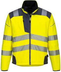 Jacheta reflectorizanta rezistenta la apa si vant tesatura elastica - Portwest PW3 T402 - galben/gri XXXL 