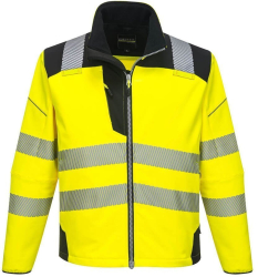 Jacheta reflectorizanta rezistenta la apa si vant tesatura elastica - Portwest PW3 T402 - galben/negru S