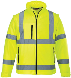 Jacheta softshell captusita cu maneci detasabile - Portwest S428 - galben XS