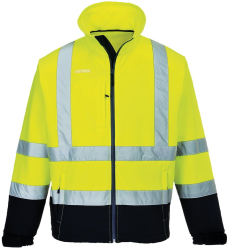 Jacheta softshell rezistenta la vant si apa - Portwest S425 - galben/bleumarin S 