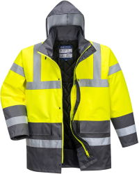 Jacheta vatuita impermeabila de iarna certificata pana la -40° C - Portwest S466 - galben/gri XL 
