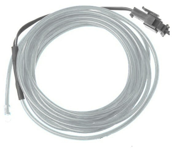 Kit 2 m fir electroluminescent cu invertor culoare alb 