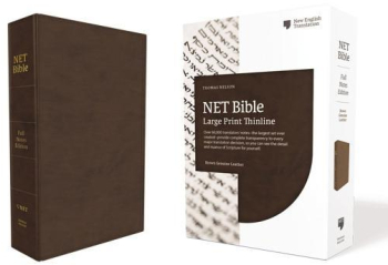 Net Bible Full-Notes Edition Genuine Leather Brown Comfort Print Holy Bible 