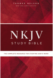 NKJV Study Bible Hardcover Red Letter Edition Comfort Print The Complete Resource for Studying God 