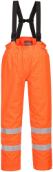 Pantaloni captusiti impermeabili ignifugi si antistatici - Portwest Bizflame S781 - portocaliu XXL 