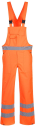 Pantaloni cu pieptar impermeabili necaptusiti - Portwest S388 - portocaliu L 