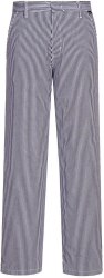 Pantaloni de bucatar din 100 bumbac respirabili si usori - Portwest C075 - XS 