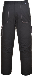 Pantaloni de lucru din tercot cusaturi duble - Portwest Texo - negru XL 
