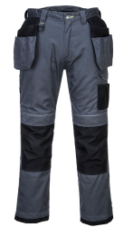 Pantaloni de lucru din tercot cusaturi triple - Portwest T602 - gri 60 44 inch 