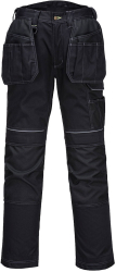 Pantaloni de lucru din tercot cusaturi triple - Portwest T602 - negru 50 34 inch 