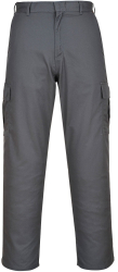 Pantaloni de lucru din tercot marimi mari disponibile - Portwest C701 - gri 50 34 inch 