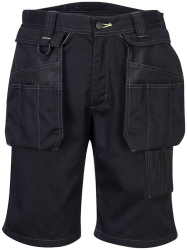 Pantaloni scurti de lucru cu buzunare detasabile - Portwest PW345 - negru 58 42 inch 