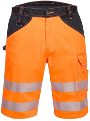 Pantaloni scurti reflectorizanti - Portwest PW348 - portocaliu/negru 54 38 inch 