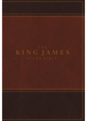 The King James Study Bible Imitation Leather Brown Indexed Full-Color Edition - Thomas Nelson Aut 