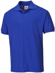 Tricou de lucru polo cusaturi duble - Portwest B210 - albastru M 