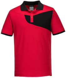 Tricou de lucru polo din material respirabil - Portwest PW210 - rosu XL 