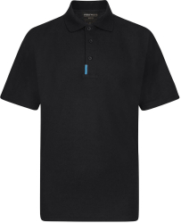 Tricou de lucru polo material moale si respirabil marimi mari - Portwest T720 - negru 5XL 
