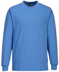 Tricou ESD antistatic cu maneci lungi - Portwest AS22 - albastru M 