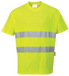 Tricou reflectorizant din 55 bumbac material absorbant - Portwest S172 - galben XXL 