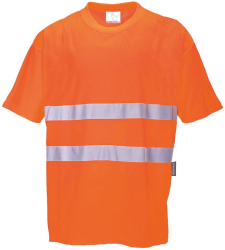 Tricou reflectorizant din 55 bumbac material absorbant - Portwest S172 - portocaliu S 