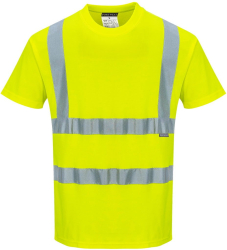 Tricou reflectorizant usor si respirabil 55 bumbac - Portwest S170 - galben L 
