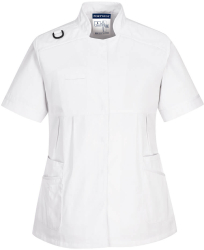 Tunica medicala confortabila din material elastic - Portwest LW22 - alb L 