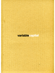 Variable Capital - David Campbell Author 