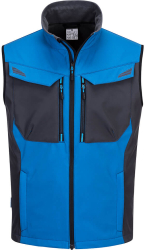 Vesta de lucru din softshell confortabila si rezistenta la uzura rezistenta la apa si vant - Portwest T751 - albastru S 