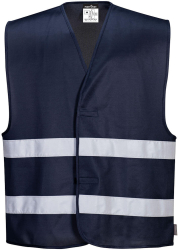 Vesta refelctorizanta cu benzi Hi-Vis diferite culori - Portwest Iona F474 - Navy S/M 