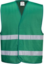 Vesta refelctorizanta cu benzi Hi-Vis diferite culori - Portwest Iona F474 - Verde Smarald S/M 