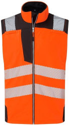 Vesta reflectorizanta impermeabila din material premium elastic - Portwest PW325 - portocaliu/negru XXL