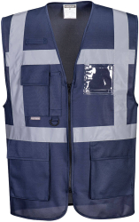 Vesta reflectorizanta Iona Executive port-acte suport statie - Portwest F476 - Navy M 