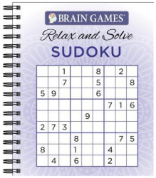 Brain Games Relax N Solve Sudoku Puzzles - Ltd Publications International Edi 