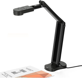 Camera de documente 8MP 4K cu lampa LED reglabila pe 3 niveluri dimensiune A3 pentru Windows Mac Chromebook 