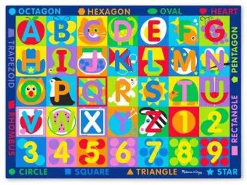 Covor de joaca Litere si forme geometrice - Melissa & Doug 
