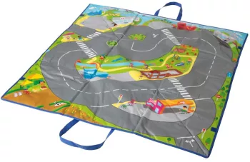 Covoras de joaca si cutie pentru jucarii Trafic 
