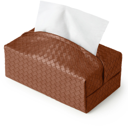 Cutie suport servetele APO® Piele pu 25x13x8 cm Maro 