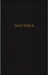 KJV Deluxe Thinline Reference Bible Imitation Leather Black Red Letter Edition - Thomas Nelson Au 