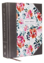 KJV Journal the Word Bible Cloth Over Board Pink Floral Red Letter Edition Comfort Print Reflect
