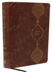 KJV Journal the Word Bible Imitation Leather Brown Red Letter Edition Comfort Print Reflect Jou 
