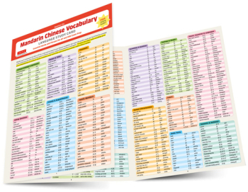 Mandarin Chinese Vocabulary Language Study Card Over 700 Key Mandarin Vocabulary At-A-Glance Online 