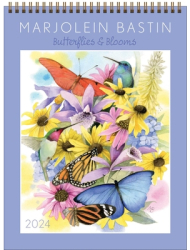 Marjolein Bastin 2024 Wall Calendar Butterflies Blooms - Marjolein Bastin Author 