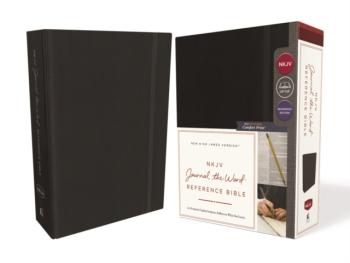 NKJV Journal the Word Reference Bible Hardcover Black Red Letter Edition Comfort Print Let Scrip 