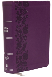 Nkjv Reference Bible Compact Leathersoft Purple Red Letter Edition Comfort Print Holy Bible Ne 