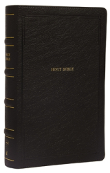 Nkjv Reference Bible Personal Size Large Print Leathersoft Black Red Letter Edition Comfort Prin 