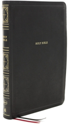 Nkjv Thinline Bible Giant Print Leathersoft Black Thumb Indexed Red Letter Edition Comfort Prin 