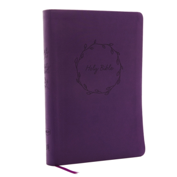 NKJV Value Thinline Bible Large Print Imitation Leather Purple Red Letter Edition - Thomas Nelson 