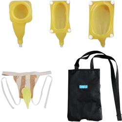 Set dublu incontinenta urinara unisex 1 saculet suport de fixare si punga de drenaj furtun inclus prindere ajustabila bumbac 